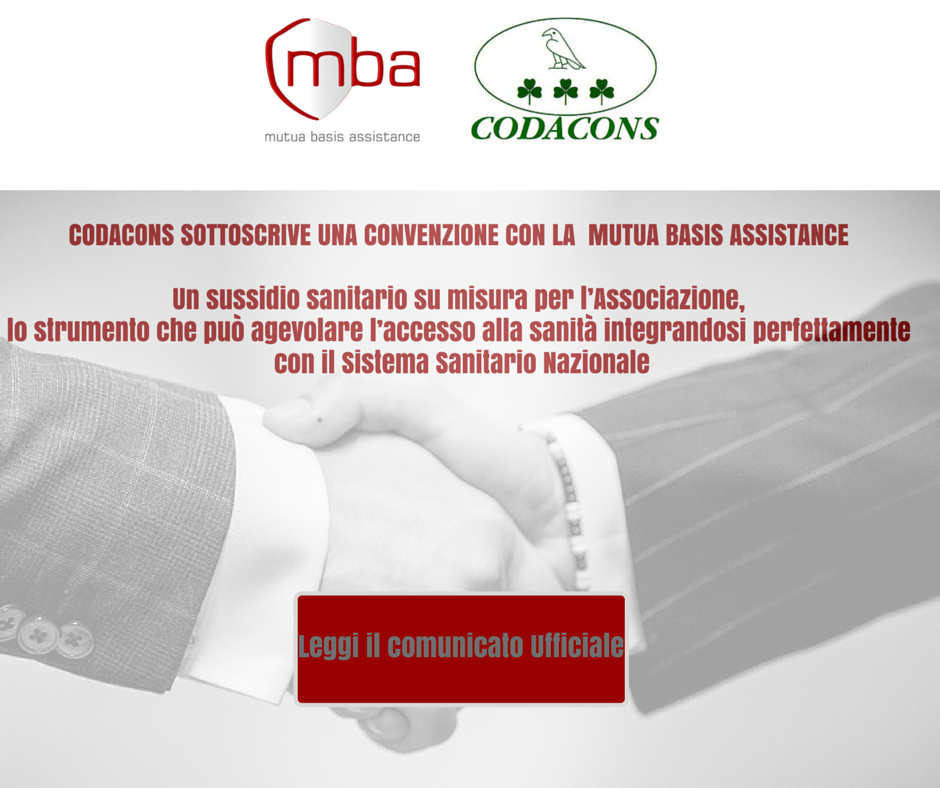Convenzione Codacons Mutua MBA