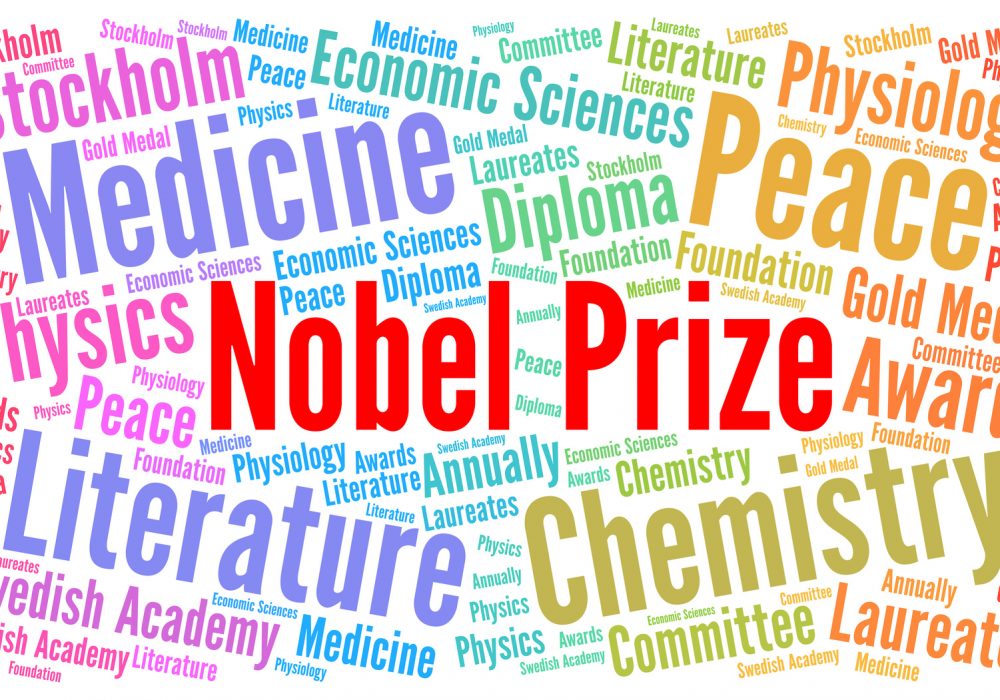 Nobel prize word cloud